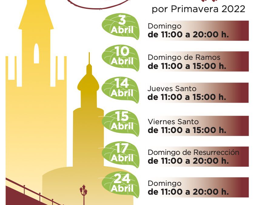 Días y horarios de apertura de los comercios en la Zona de Gran Afluencia Turística