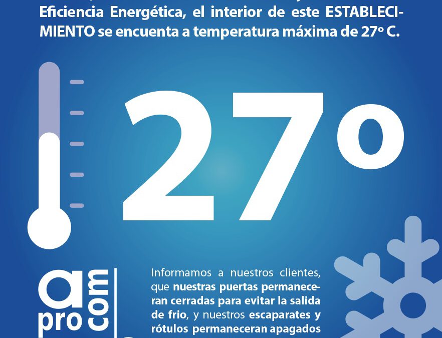Cartelería sobre eficiencia energética