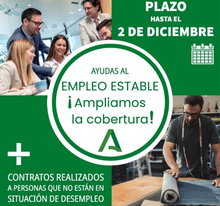 Ampliación del plazo de solicitudes de las ayudas de la Junta a la contratación indefinida