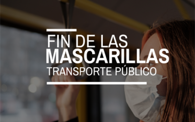 Las mascarillas dejarán de ser obligatorias en el transporte público a partir del 7 de febrero