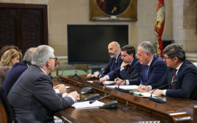 Aprocom se reúne con la Corporación Municipal y acuerdan ayudas para los comercios de Nervión afectados por las obras del tranvía