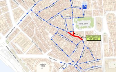 La calle Zaragoza reanudó las obras ayer día 7 de enero y finalizarán a principios de abril