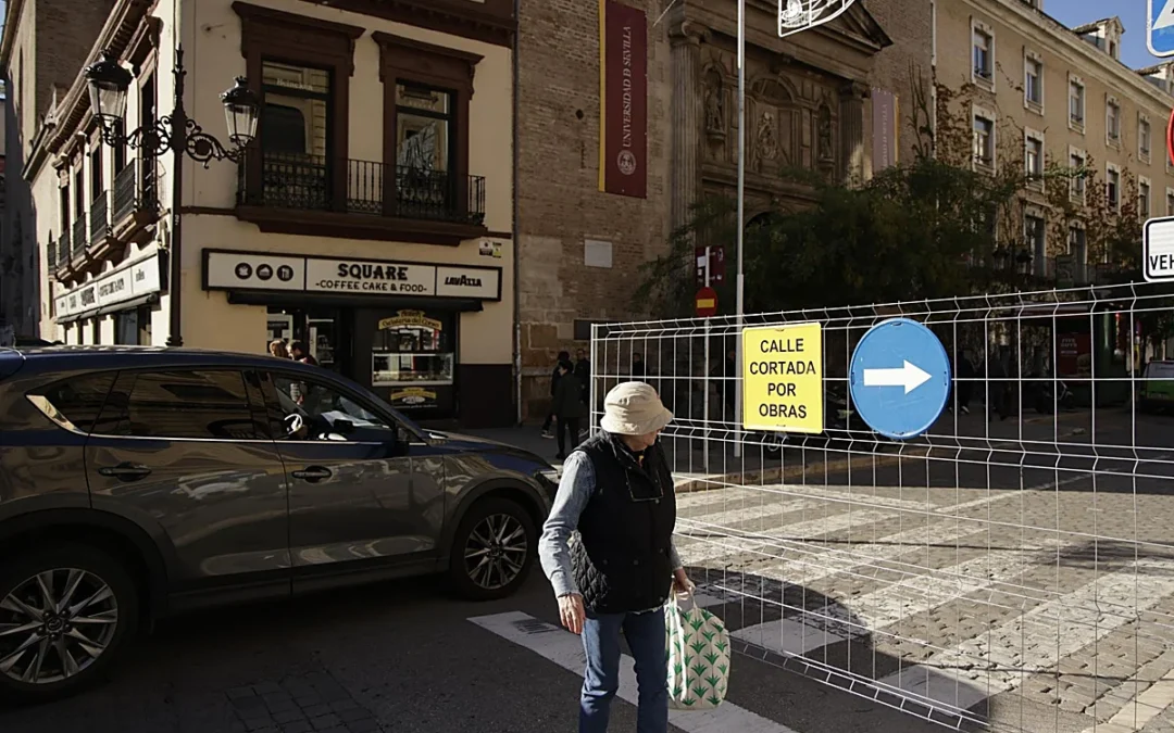 El Ayuntamiento ha activado hoy jueves la fase 2 de la obra de ampliación de la BTR Santa Justa-Plaza del Duque con el corte al tráfico de la calle Laraña