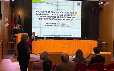 El Ayuntamiento de Sevilla inicia obras en Muñoz Olivé con una duración de dos meses