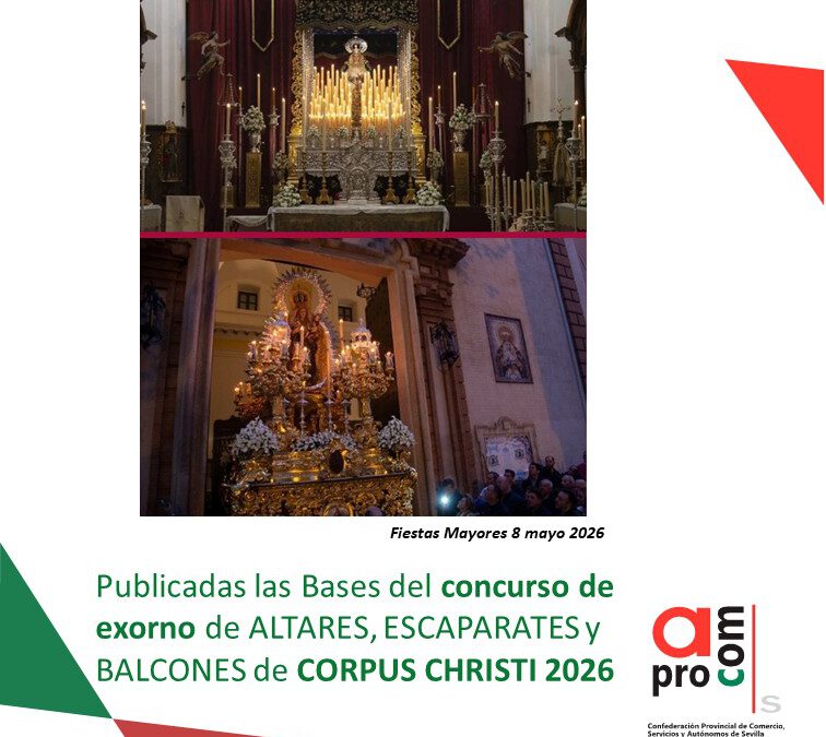 Concurso de extorno de altares, escaparates y balcones Corpus Christi 2026