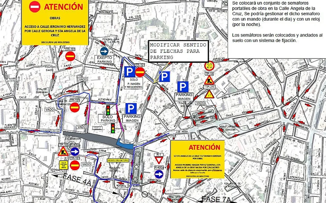 La calle Imagen se corta totalmente al tráfico desde este lunes 1 de junio por las obras del tranvibus.