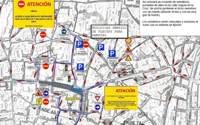 La calle Imagen se corta totalmente al tráfico desde este lunes 1 de junio por las obras del tranvibus.