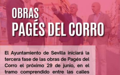El Ayuntamiento inicia la tercera fase de obras en Pagés del Corro a partir del próximo 29 de junio