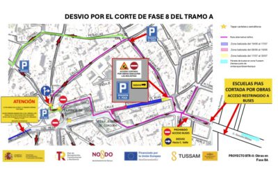 Estado actual de las obras del TRANVIBUS (BTR) en el centro